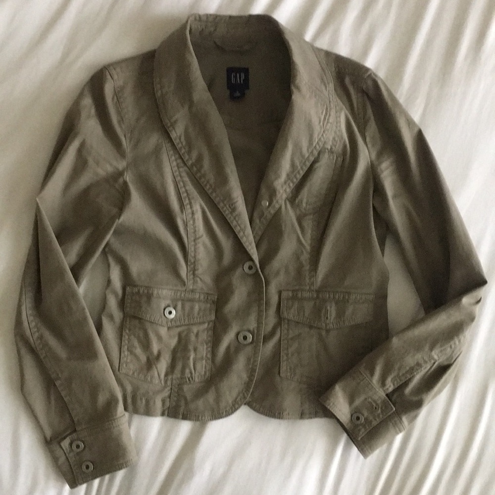 Military green blazer jacket (size 4)